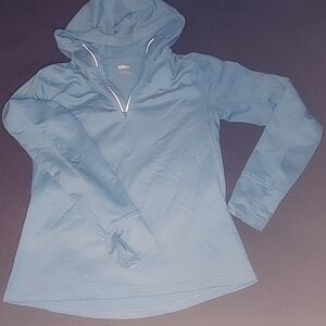 Blue Hooded Pullover